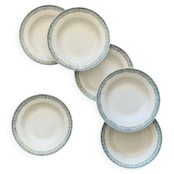 6 assiettes creuses Saint Amand