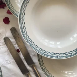 6 assiettes creuses Saint Amand