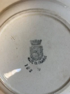 6 assiettes creuses Saint-Amand 1930