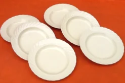 Assiettes creuses Salins France Bord festonné , Années 1950