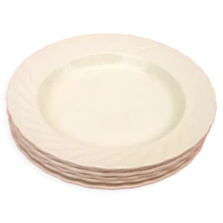Assiettes creuses Salins France Bord festonné , Années 1950