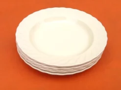 Assiettes creuses Salins France Bord festonné , Années 1950