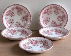5 assiettes creuses Sarreguemines