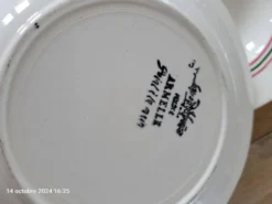 4 assiettes creuses Sarreguemines