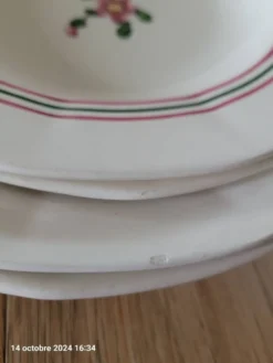 4 assiettes creuses Sarreguemines