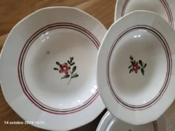 4 assiettes creuses Sarreguemines