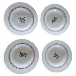 4 assiettes creuses Sarreguemines