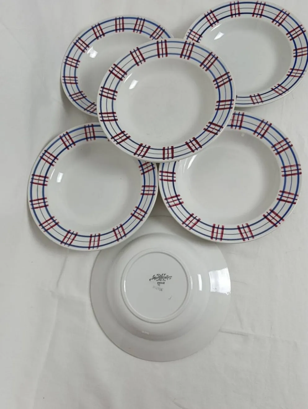 Assiettes creuses Sarreguemines Poitou