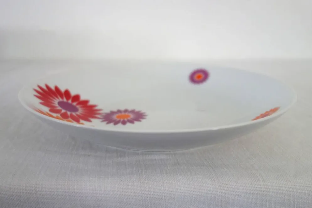 8 Assiettes Creuses Seltmann Weiden West Germany 70's