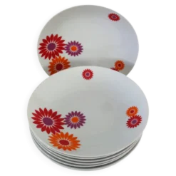 8 Assiettes Creuses Seltmann Weiden West Germany 70's