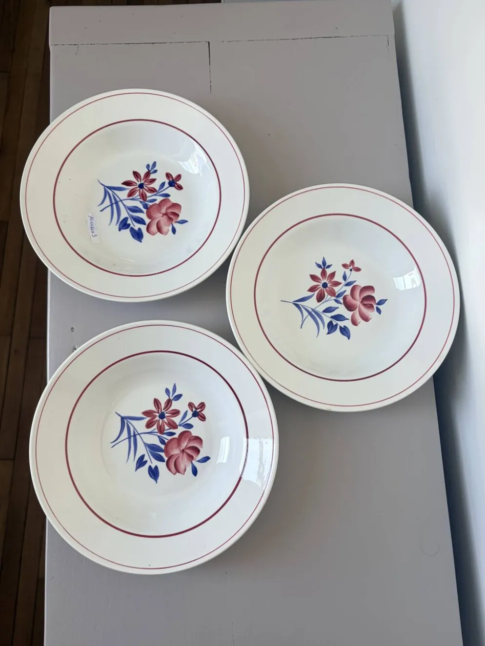 3 assiettes creuses St Amand, France 191134