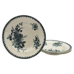 4 Assiettes creuses “St-Amandinoise " Modèle « Margot»