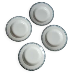 4 assiettes creuses St Anonyme Moulin des Loups