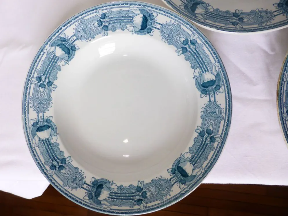 3 assiettes creuses vintage CM&C modèle Massena 220624