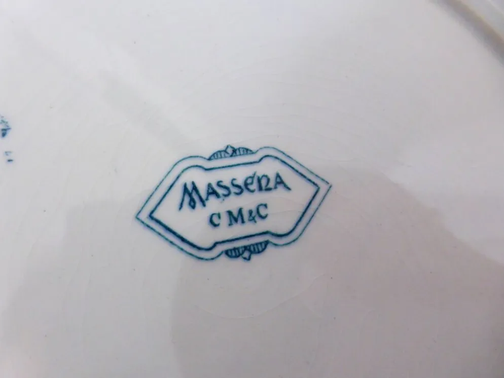 3 assiettes creuses vintage CM&C modèle Massena 220624