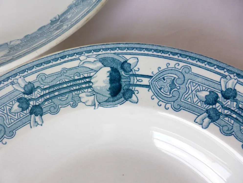 3 assiettes creuses vintage CM&C modèle Massena 220624