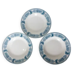 3 assiettes creuses vintage CM&C modèle Massena 220624