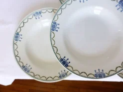 4 assiettes creuses vintage de St Amand 220631