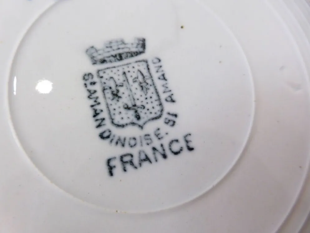 4 assiettes creuses vintage de St Amand 220625