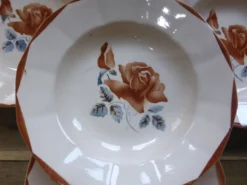 4 assiettes creuses vintage de Digoin Sarreguemines 200894