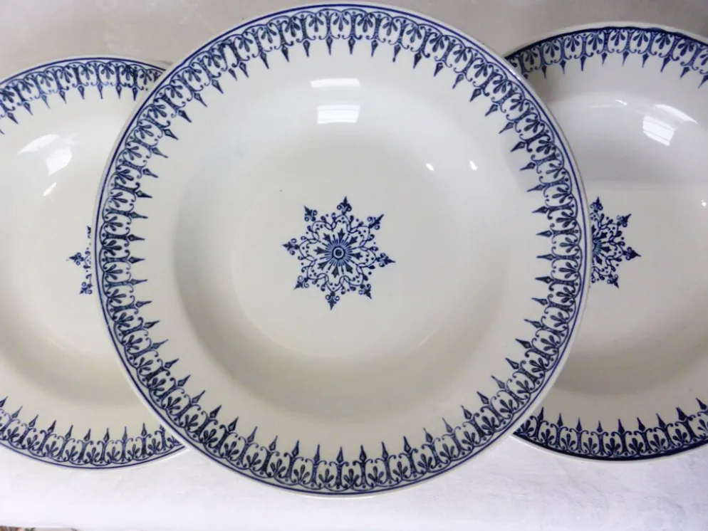 3 assiettes creuses vintage de St Amand modèle Primax 211255
