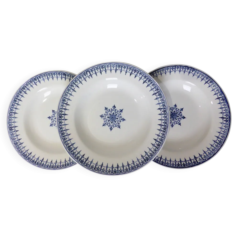 3 assiettes creuses vintage de St Amand modèle Primax 211255