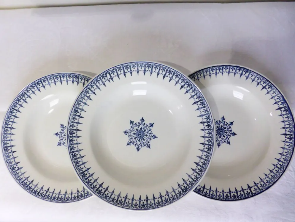 3 assiettes creuses vintage de St Amand modèle Primax 211255