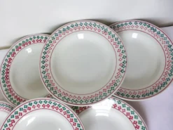 6 assiettes creuses vintage de Céranord St Amand 220505