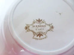 4 assiettes creuses vintage de Sarreguemines modèle Danois 210429