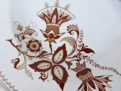 4 assiettes creuses vintage de Sarreguemines modèle Danois 210429
