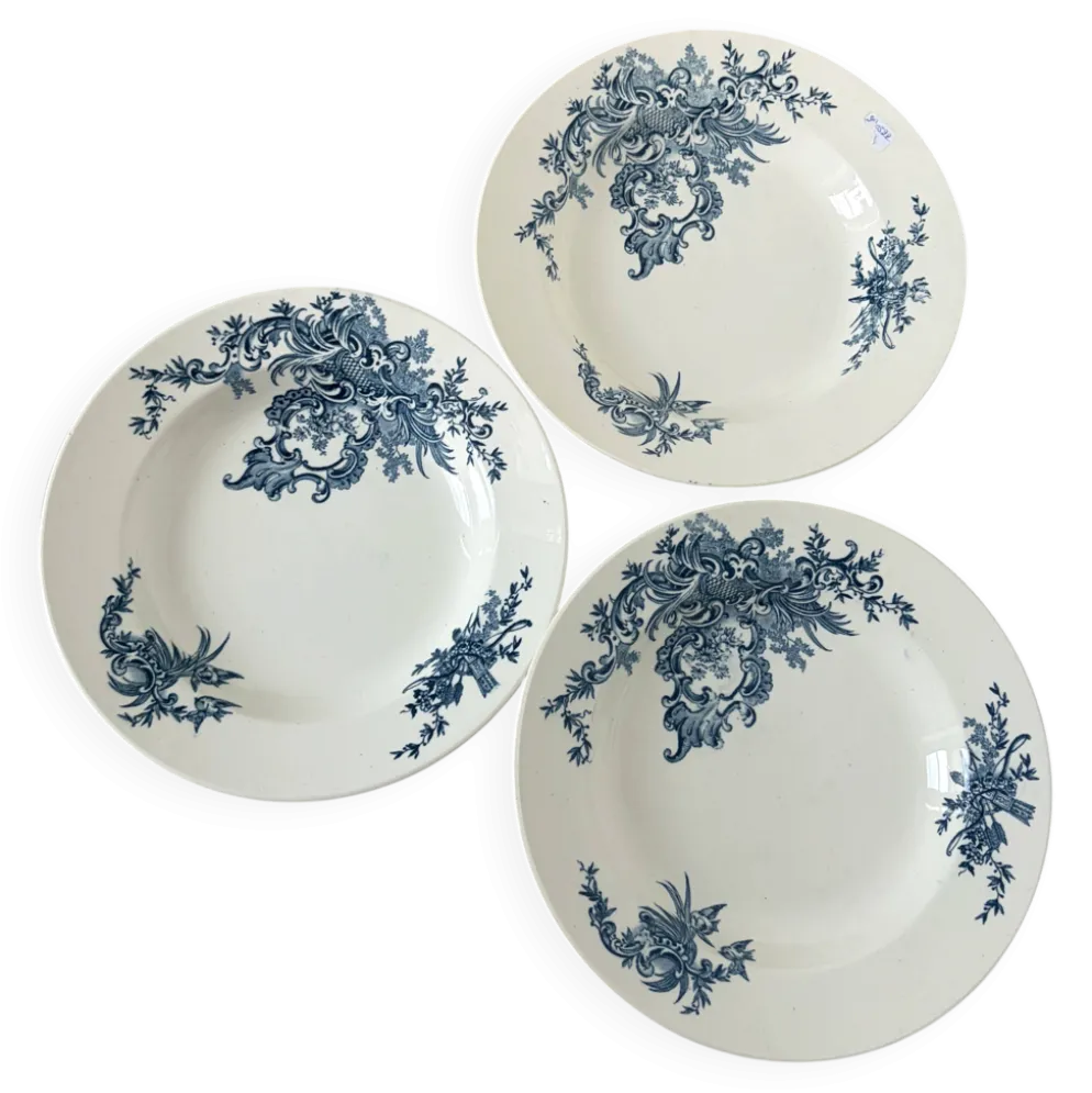 3 assiettes creuses vintage de BFK modèle Regent 220522