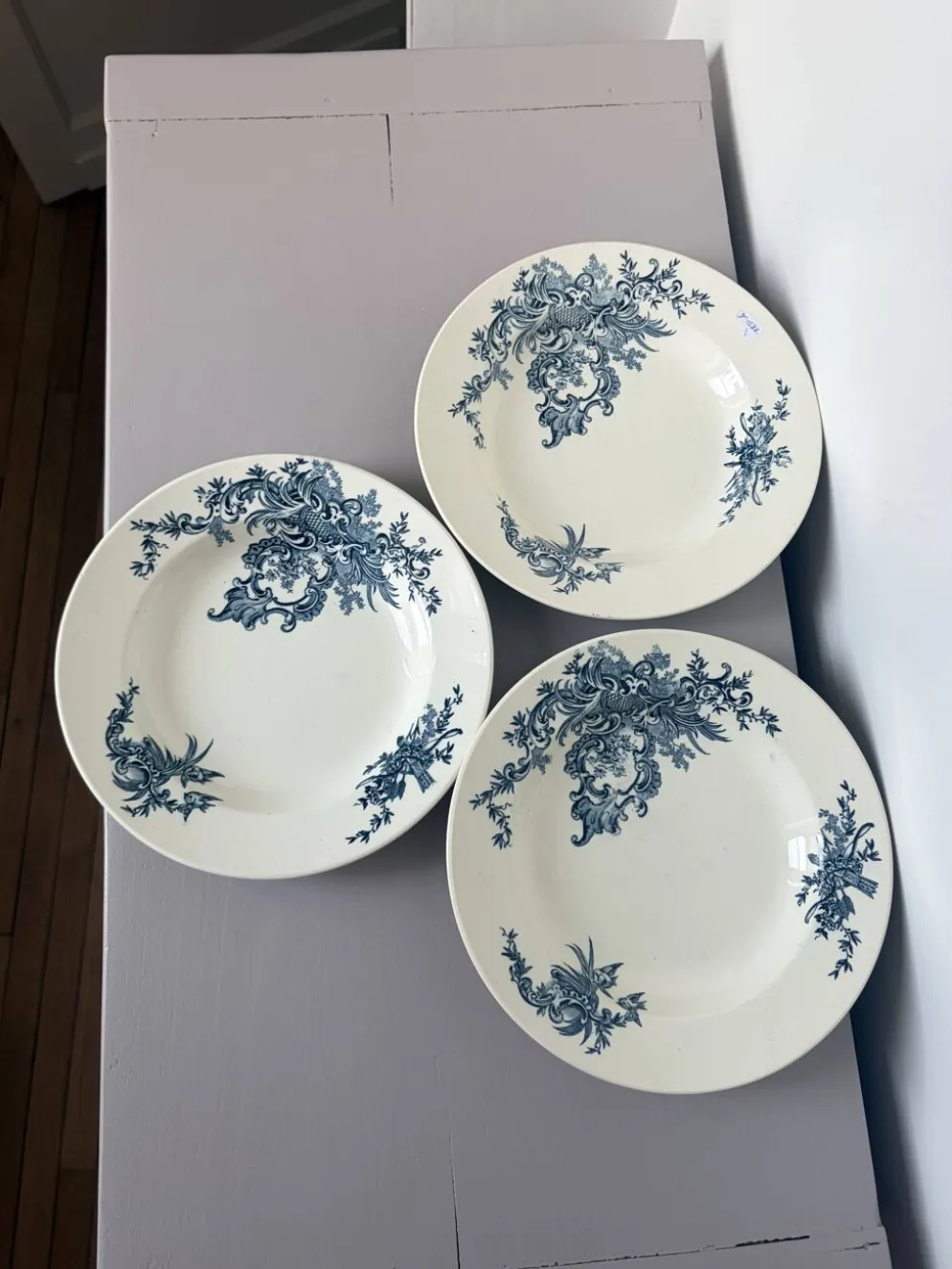 3 assiettes creuses vintage de BFK modèle Regent 220522