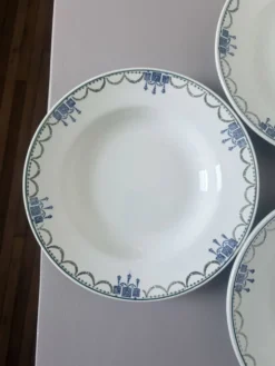 3 assiettes creuses vintage de St Amand 220645
