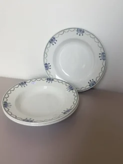3 assiettes creuses vintage de St Amand 220645