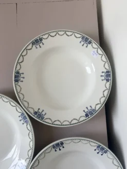 3 assiettes creuses vintage de St Amand 220645