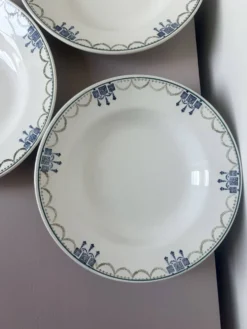 3 assiettes creuses vintage de St Amand 220645