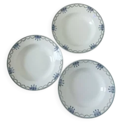 3 assiettes creuses vintage de St Amand 220645