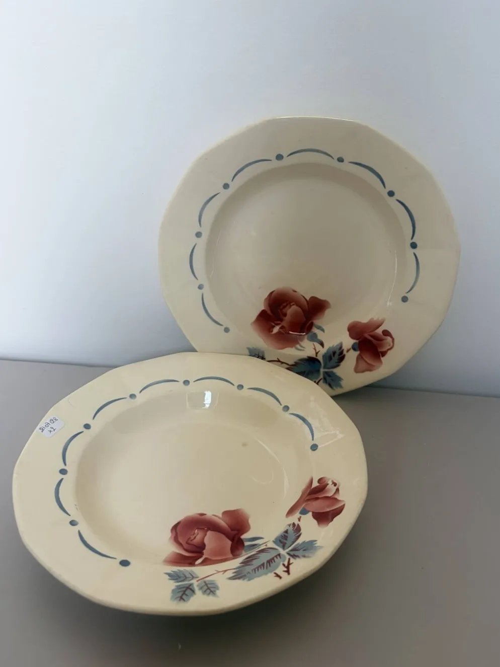 2 assiettes creuses vintage de Digoin Sarreguemines 2107128