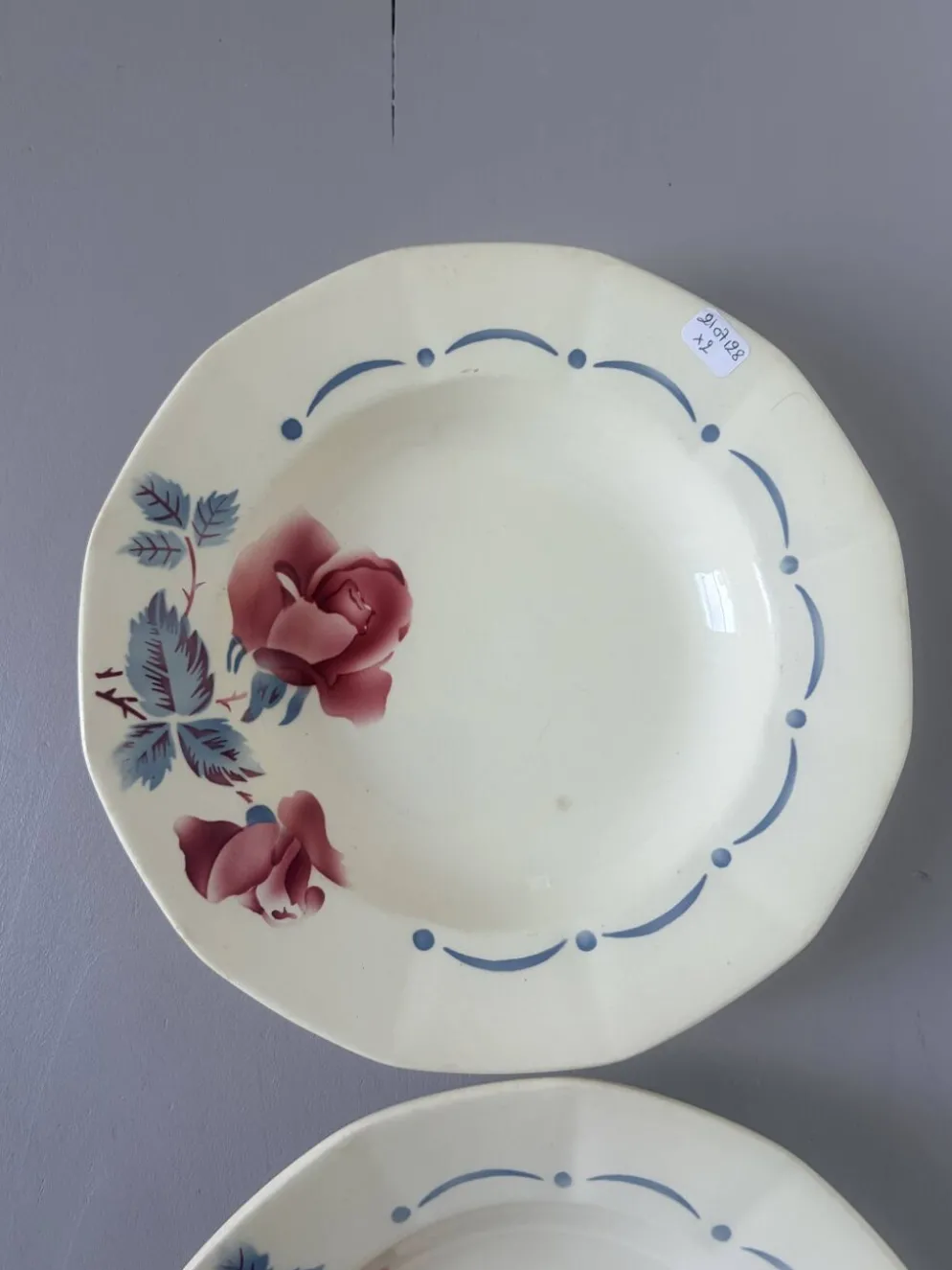 2 assiettes creuses vintage de Digoin Sarreguemines 2107128