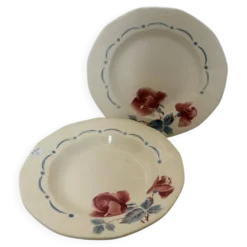 2 assiettes creuses vintage de Digoin Sarreguemines 2107128