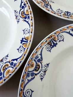 3 assiettes creuses vintage du Moulin des Loups et Hamage St Gast 220525