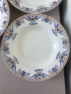 3 assiettes creuses vintage du Moulin des Loups et Hamage St Gast 220525