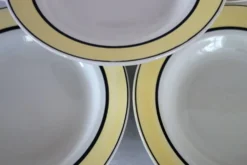 6 assiettes creuses vintage faïence de Badonviller
