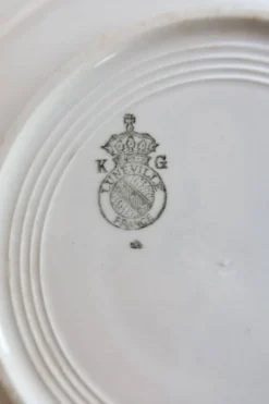 6 assiettes creuses vintage Lunéville K&G modèle Régence
