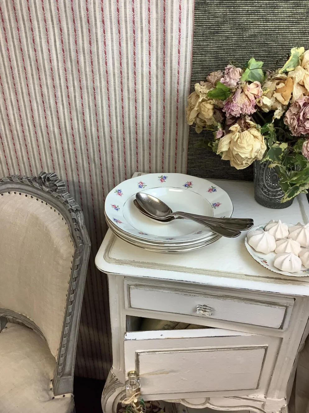 4 Assiettes creuses vintage made in france Digoin Sarreguemines