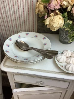 4 Assiettes creuses vintage made in france Digoin Sarreguemines