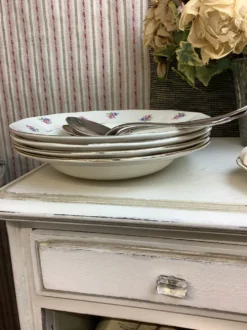 4 Assiettes creuses vintage made in france Digoin Sarreguemines