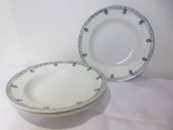 4 assiettes creuses vintage St Amand 211259