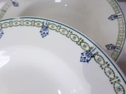 4 assiettes creuses vintage St Amand 211259