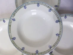 4 assiettes creuses vintage St Amand 211259